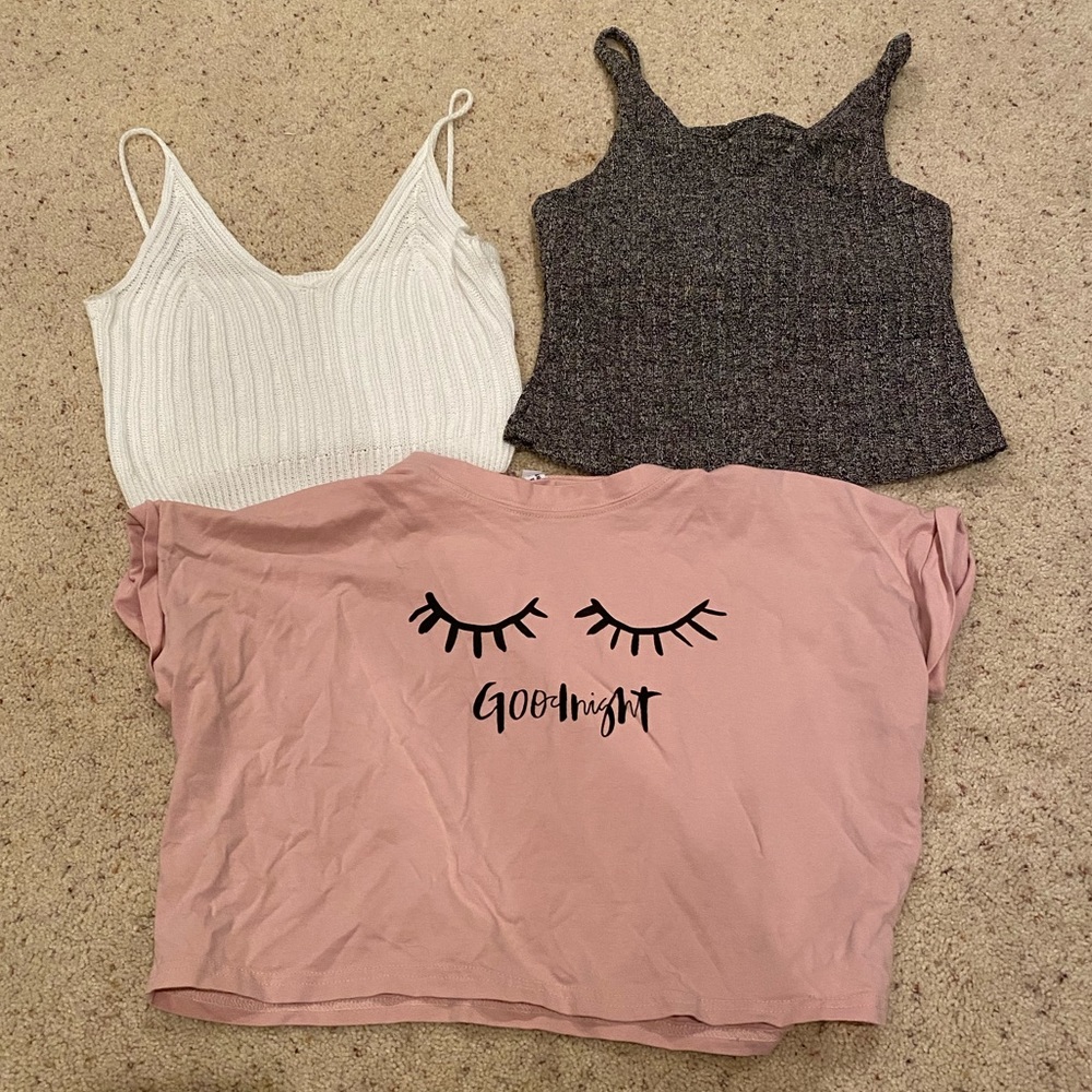 Crop & tank top bundle!!!